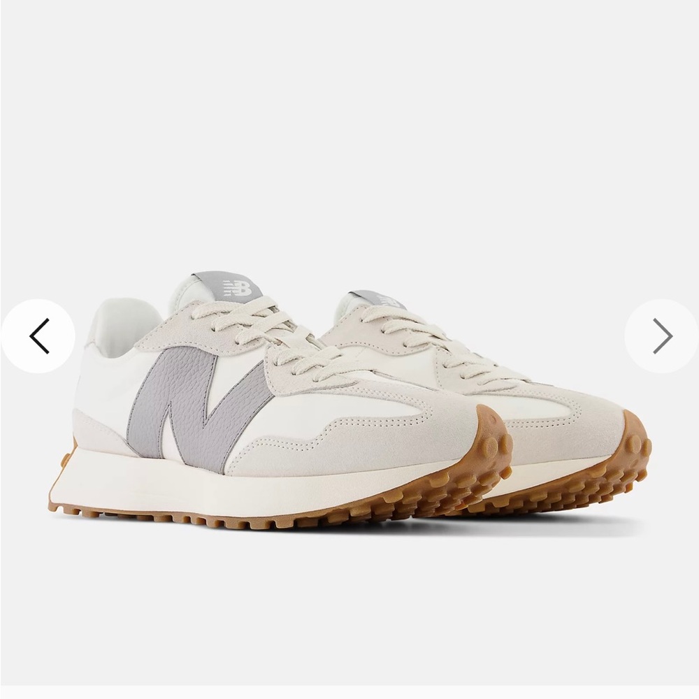 New Balance 327 Moonbeam with Shadow Grey U327LT - Picture 2 of 10